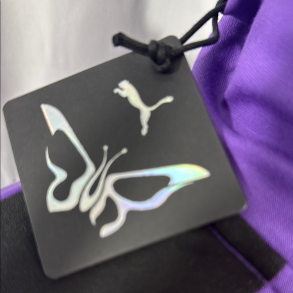 Puma Dua Lipa Collaboration Purple and Black Crop Track Suit Jacket Size Medium - Picture 5 of 10